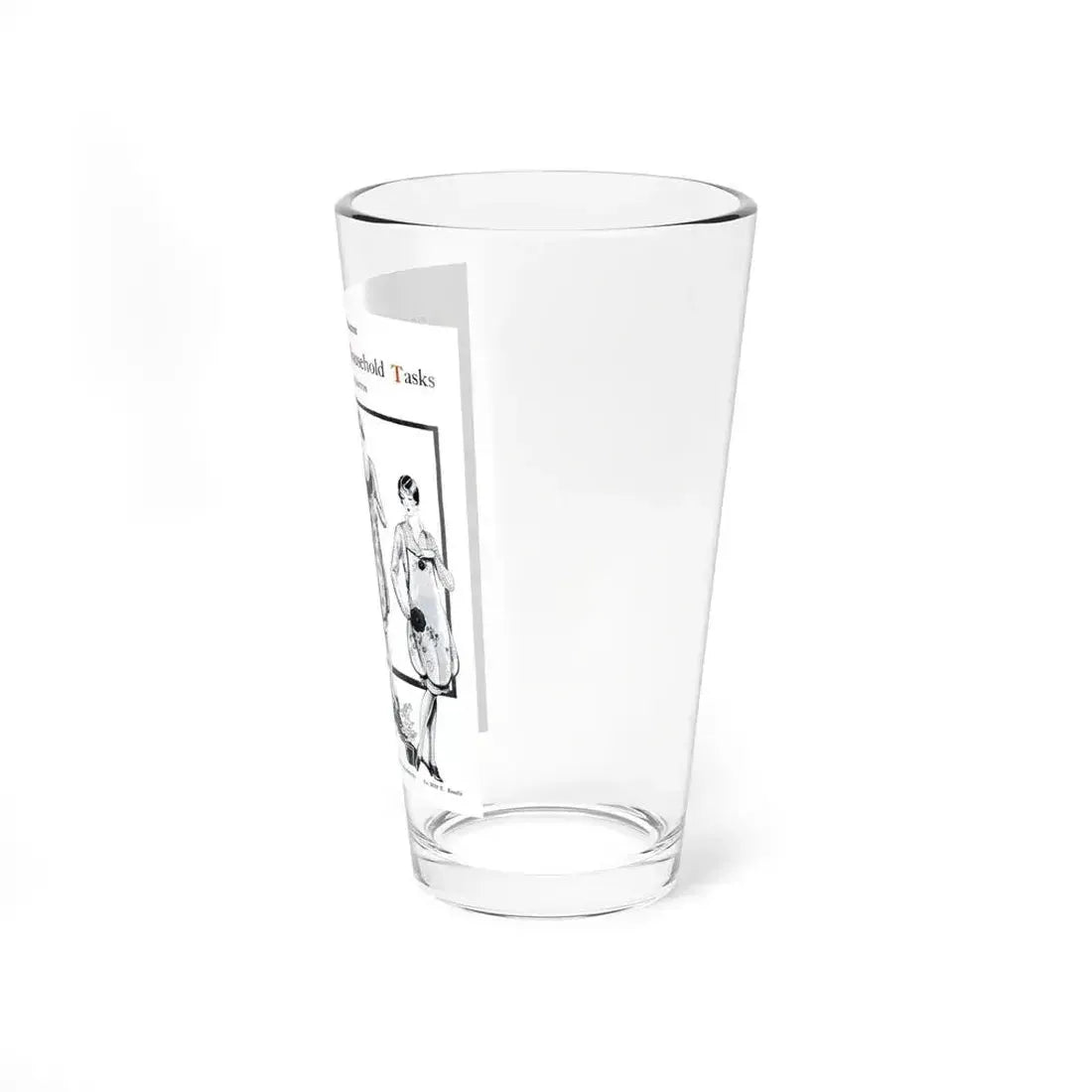 Aprons to Lighten Household Tasks, Needlecraft, September 1928 (Magazine Illustration) Pint Glass 16oz - Go Mug Yourself