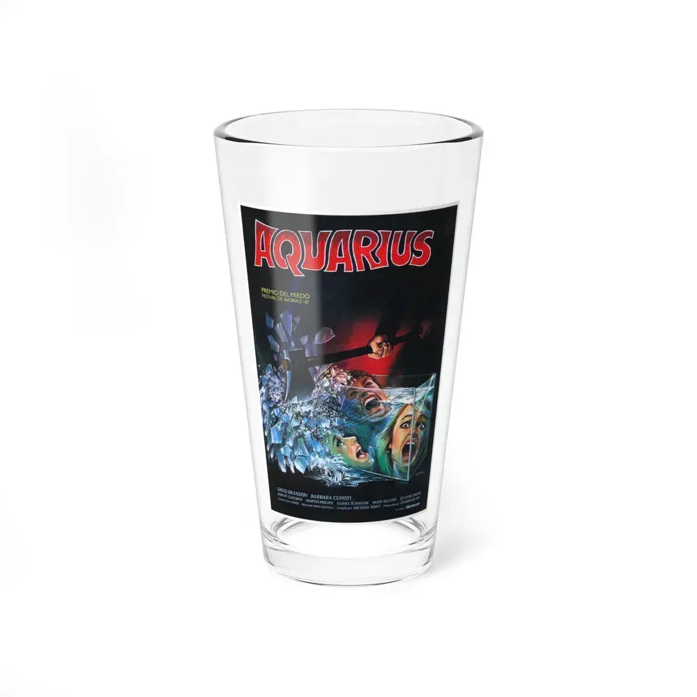 AQUARIUS (STAGEFRIGHT) 1987 Movie Poster - Pint Glass 16oz 16oz - Go Mug Yourself
