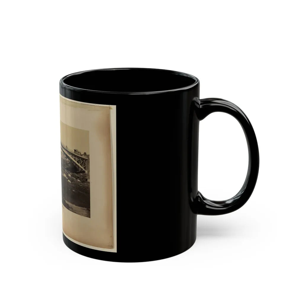 Aqueduct Bridge, Georgetown, D.C., Erected By Maj. Gen. M.C. Meigs (U.S. Civil War) Black Coffee Mug-Go Mug Yourself