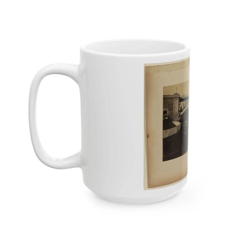 Aqueduct Bridge, Georgetown, D.C., Erected By Maj. Gen. M.C. Meigs (U.S. Civil War) White Coffee Mug-Go Mug Yourself