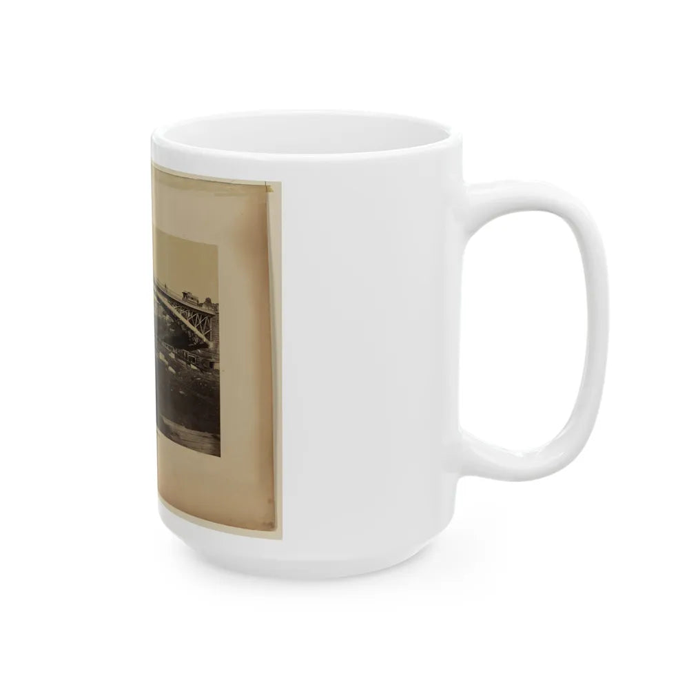 Aqueduct Bridge, Georgetown, D.C., Erected By Maj. Gen. M.C. Meigs (U.S. Civil War) White Coffee Mug-Go Mug Yourself