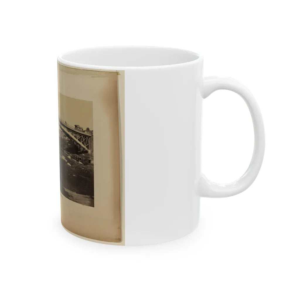 Aqueduct Bridge, Georgetown, D.C., Erected By Maj. Gen. M.C. Meigs (U.S. Civil War) White Coffee Mug-Go Mug Yourself