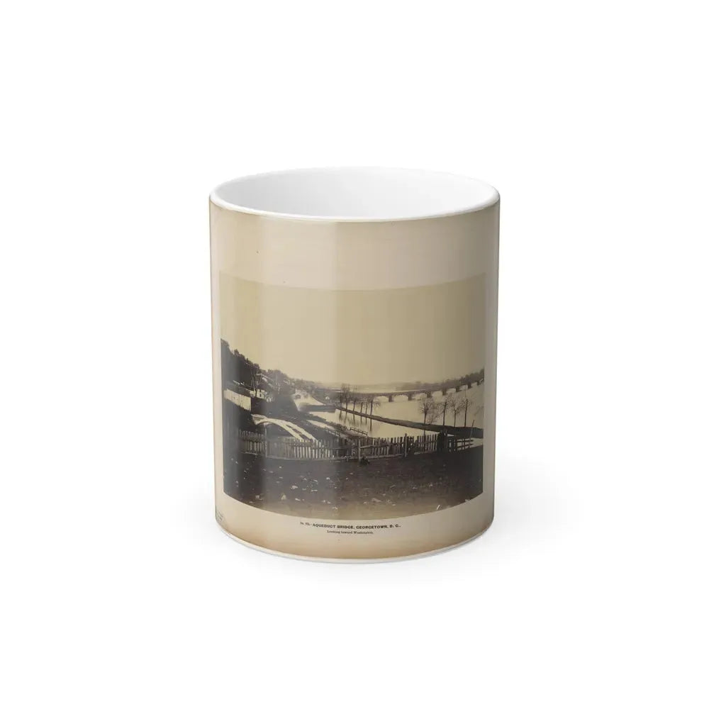 Aqueduct Bridge, Georgetown, D.C., Looking Toward Washington (U.S. Civil War) Color Changing Coffee Mug 11oz Default Title - Go Mug Yourself