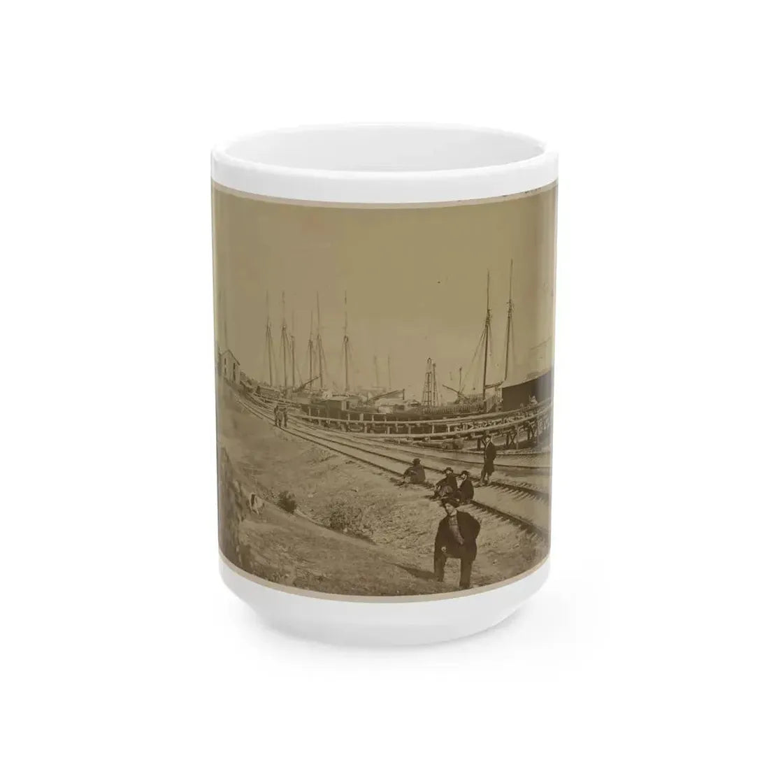 Aquia Creek Landing (U.S. Civil War) White Coffee Mug 15oz - Go Mug Yourself