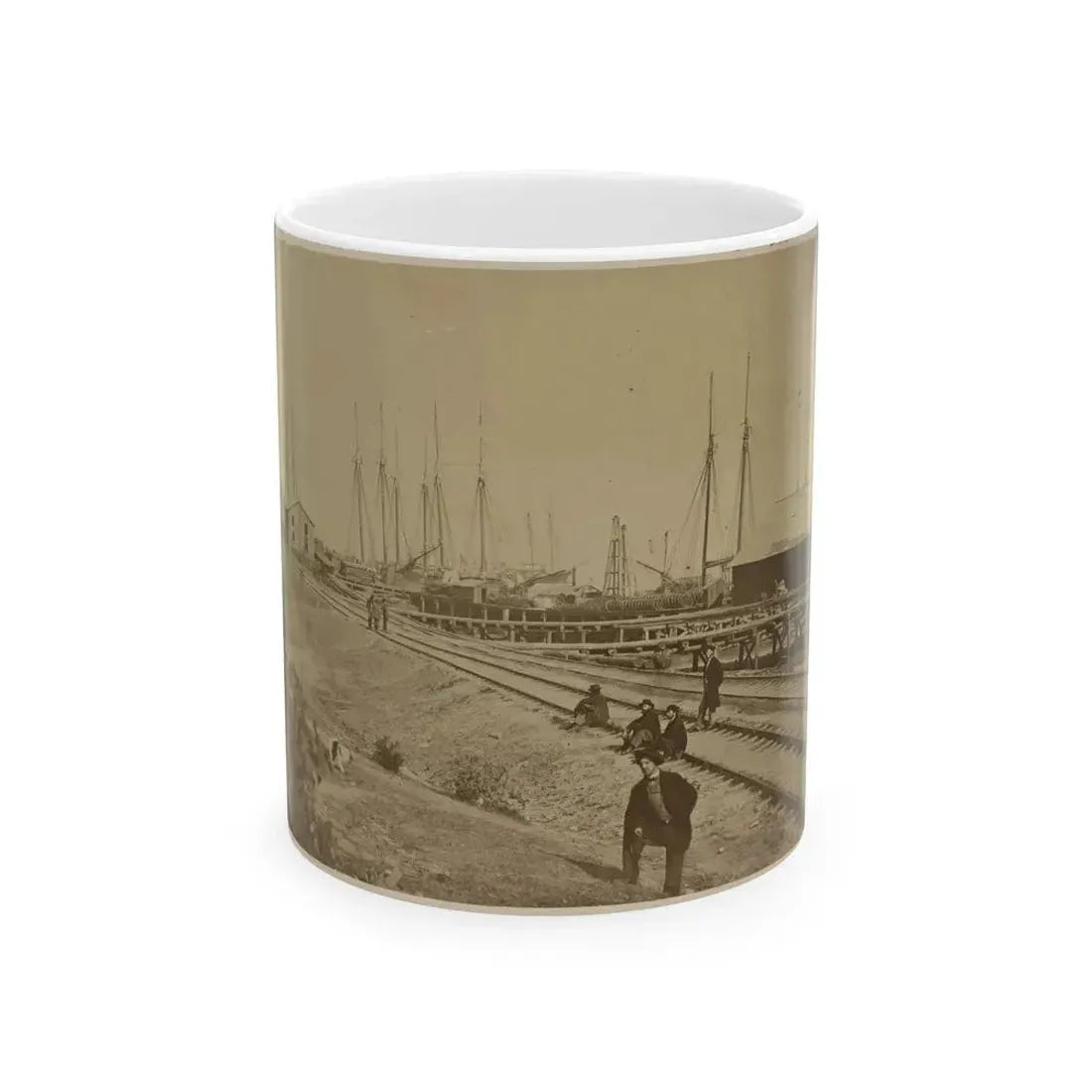 Aquia Creek Landing (U.S. Civil War) White Coffee Mug - Go Mug Yourself