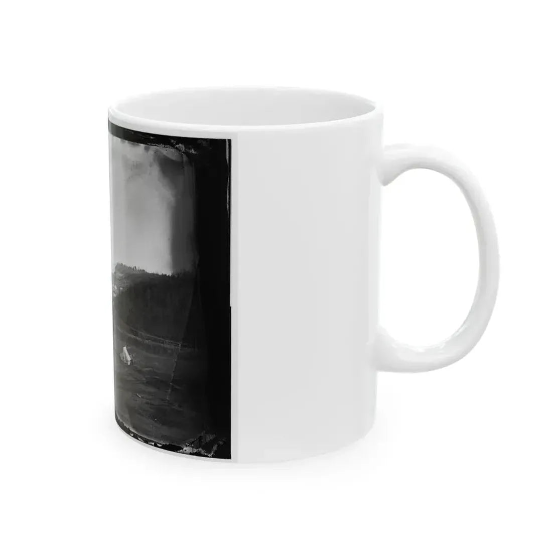 Aquia Creek Landing, Va. View Of The Federal Supply Depot (U.S. Civil War) White Coffee Mug - Go Mug Yourself