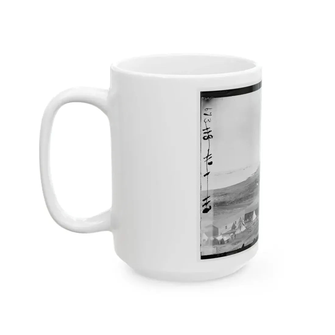 Aquia Creek Landing, Va. View Of The Federal Supply Depot (U.S. Civil War) White Coffee Mug - Go Mug Yourself