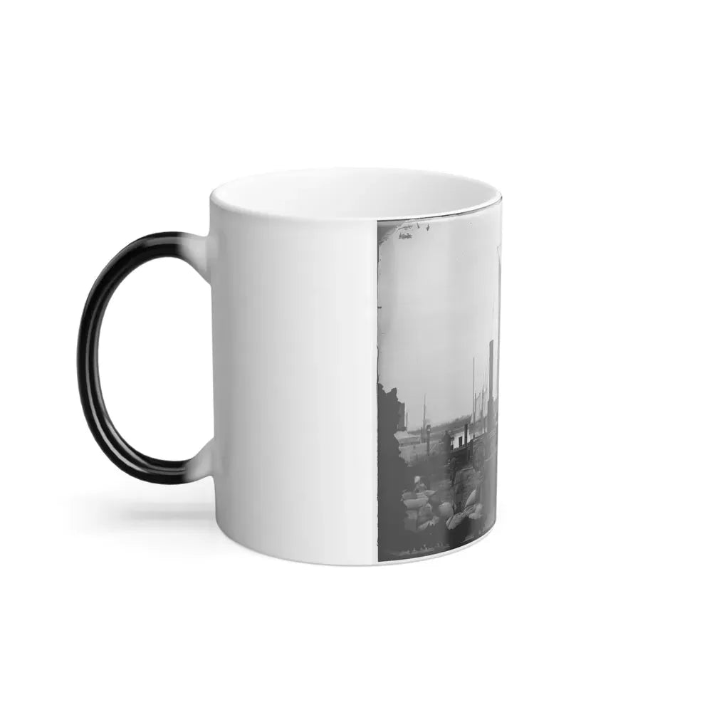 Aquia Creek Landing, Va. Wharf With Transport and Supplies (U.S. Civil War) Color Changing Coffee Mug 11oz - Go Mug Yourself