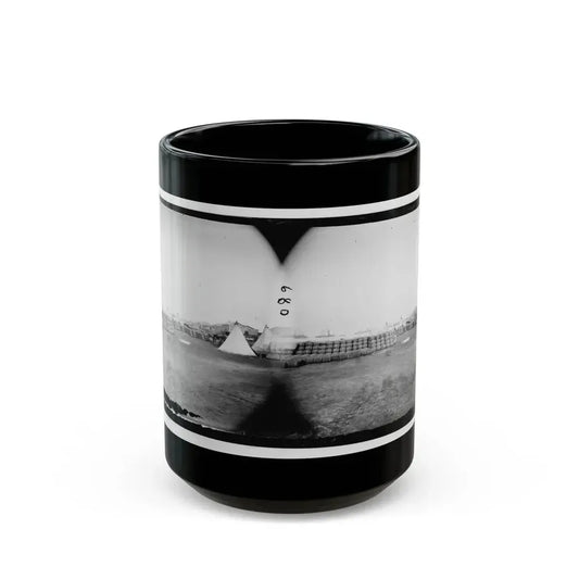 Aquia Creek Landing, Virginia. View From Commissary Department (U.S. Civil War) Black Coffee Mug 15oz - Go Mug Yourself