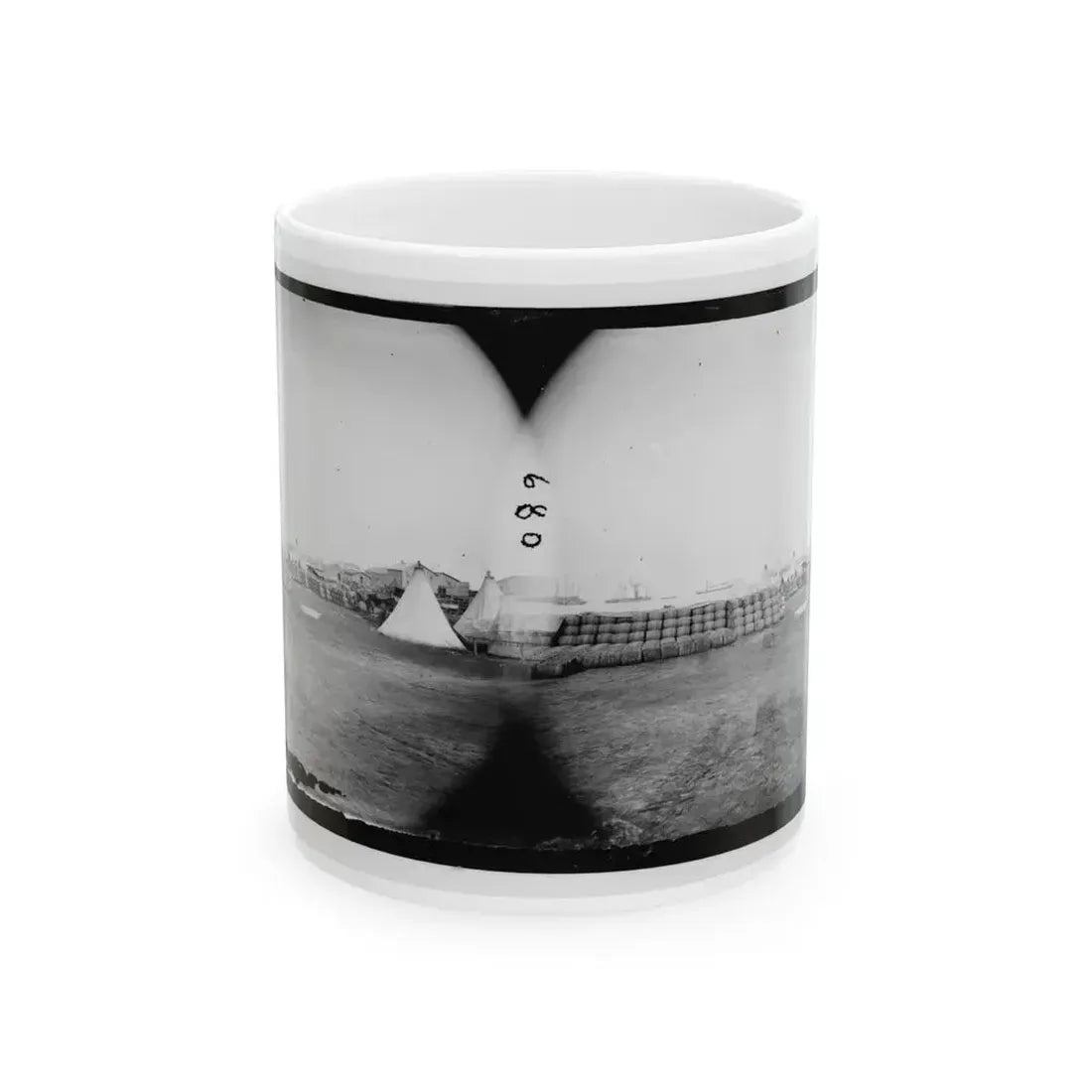 Aquia Creek Landing, Virginia. View From Commissary Department (U.S. Civil War) White Coffee Mug 11oz - Go Mug Yourself