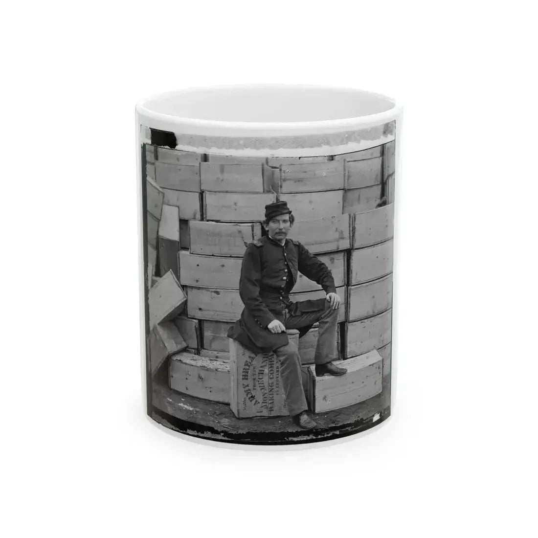 Aquia Creek, Virginia. Captain J.W. Forsyth, The Provost Marshall (U.S. Civil War) White Coffee Mug 11oz - Go Mug Yourself