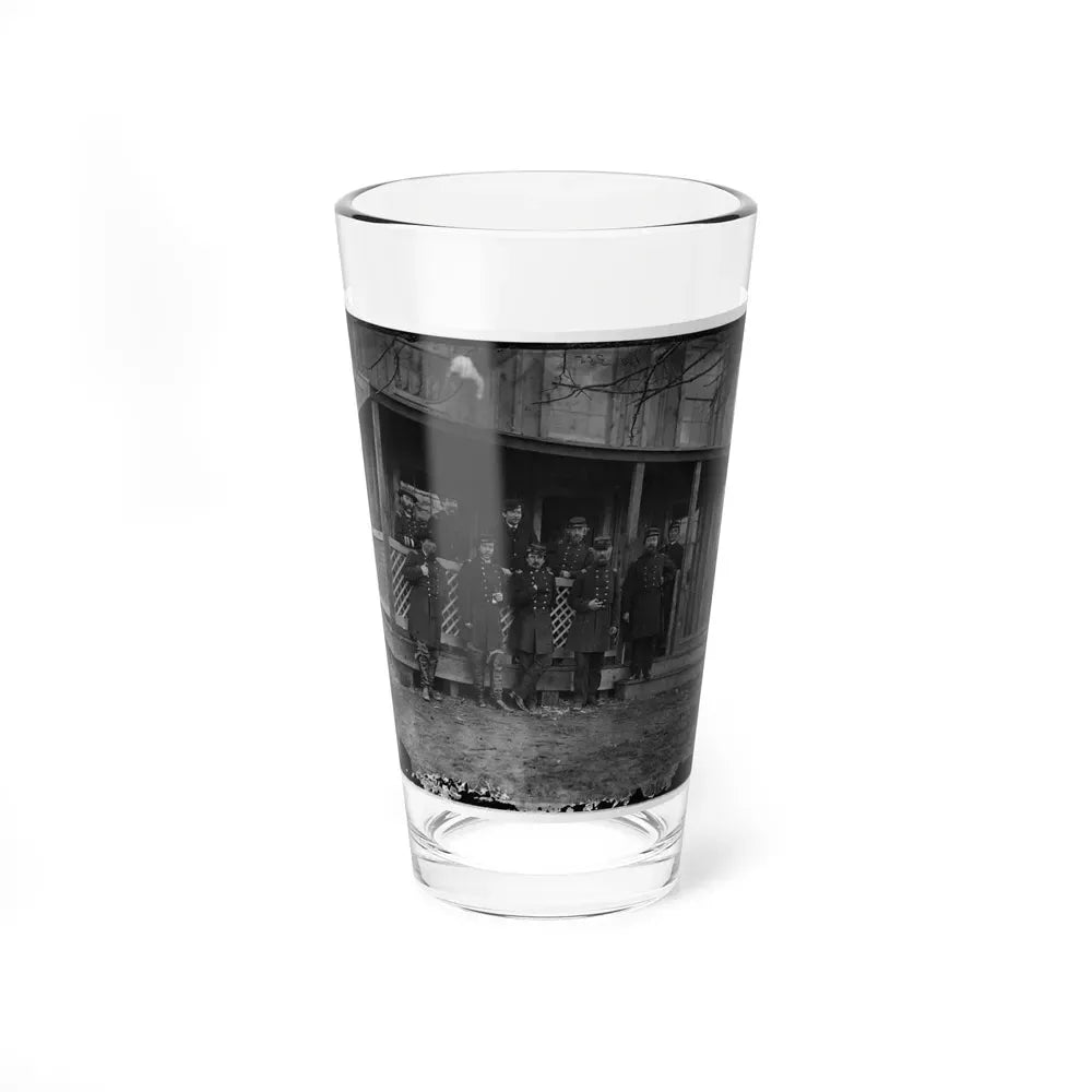 Aquia Creek, Virginia. Group Standing In Front Of Hospital (U.S. Civil War) Pint Glass 16oz 16oz - Go Mug Yourself