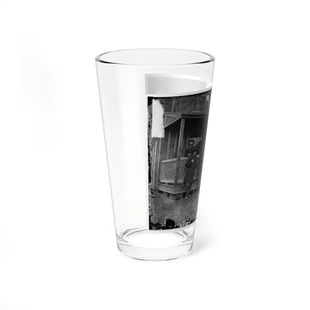 Aquia Creek, Virginia. Group Standing In Front Of Hospital (U.S. Civil War) Pint Glass 16oz - Go Mug Yourself