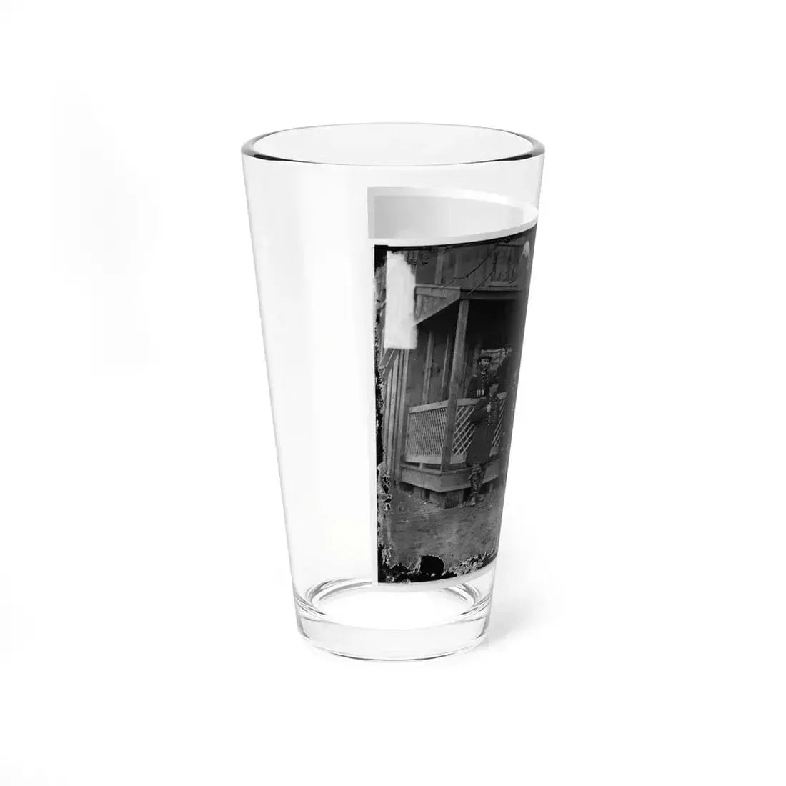 Aquia Creek, Virginia. Group Standing In Front Of Hospital (U.S. Civil War) Pint Glass 16oz - Go Mug Yourself