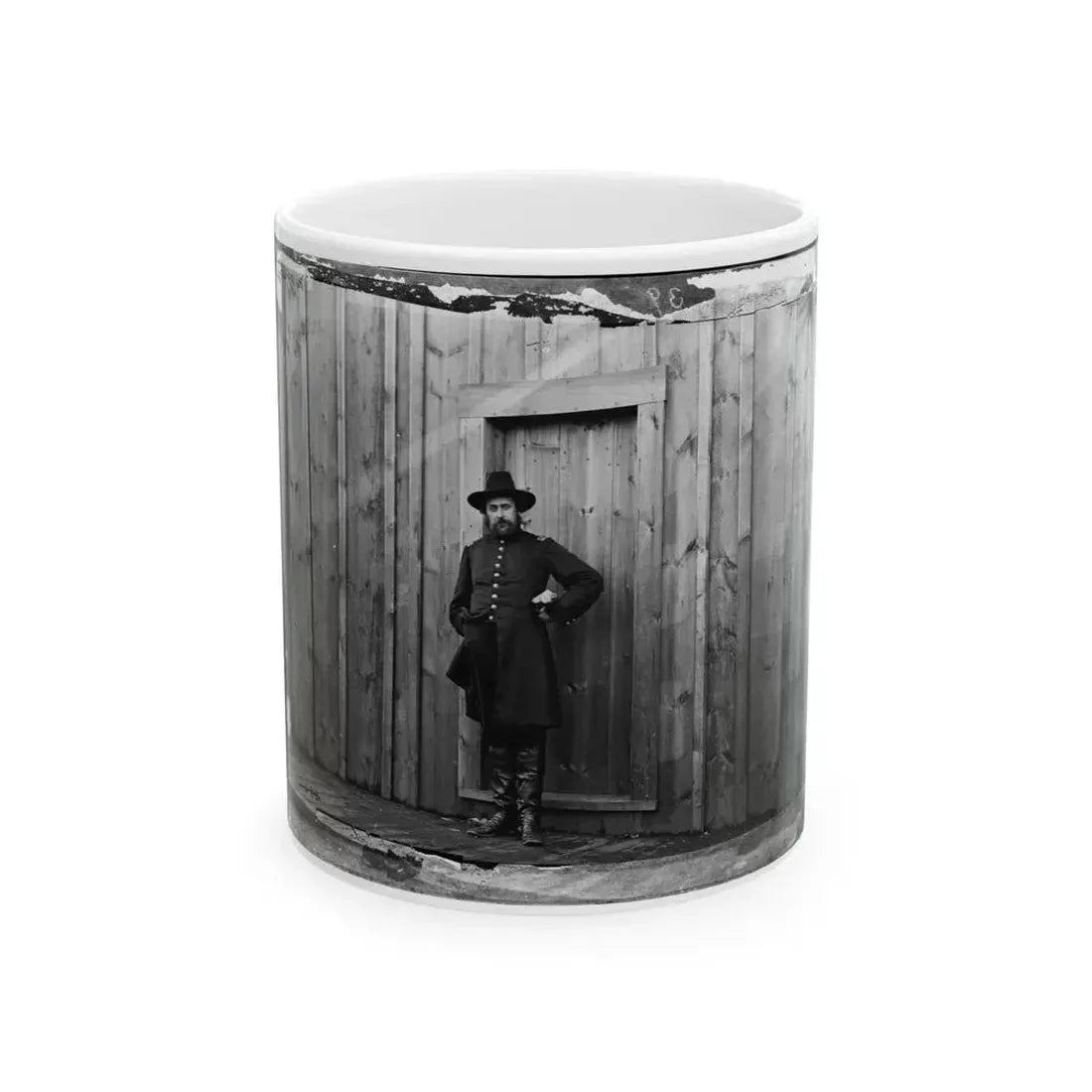 Aquia Crek Landing, Virginia. Capt. T.E. Hall, Assist. Quartermaster (U.S. Civil War) White Coffee Mug 11oz - Go Mug Yourself