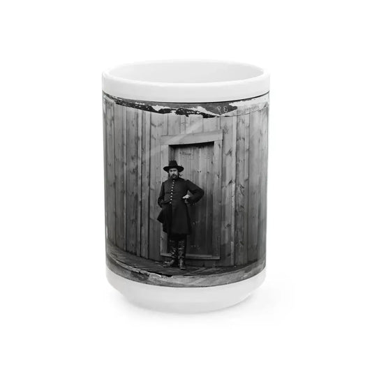 Aquia Crek Landing, Virginia. Capt. T.E. Hall, Assist. Quartermaster (U.S. Civil War) White Coffee Mug 15oz - Go Mug Yourself