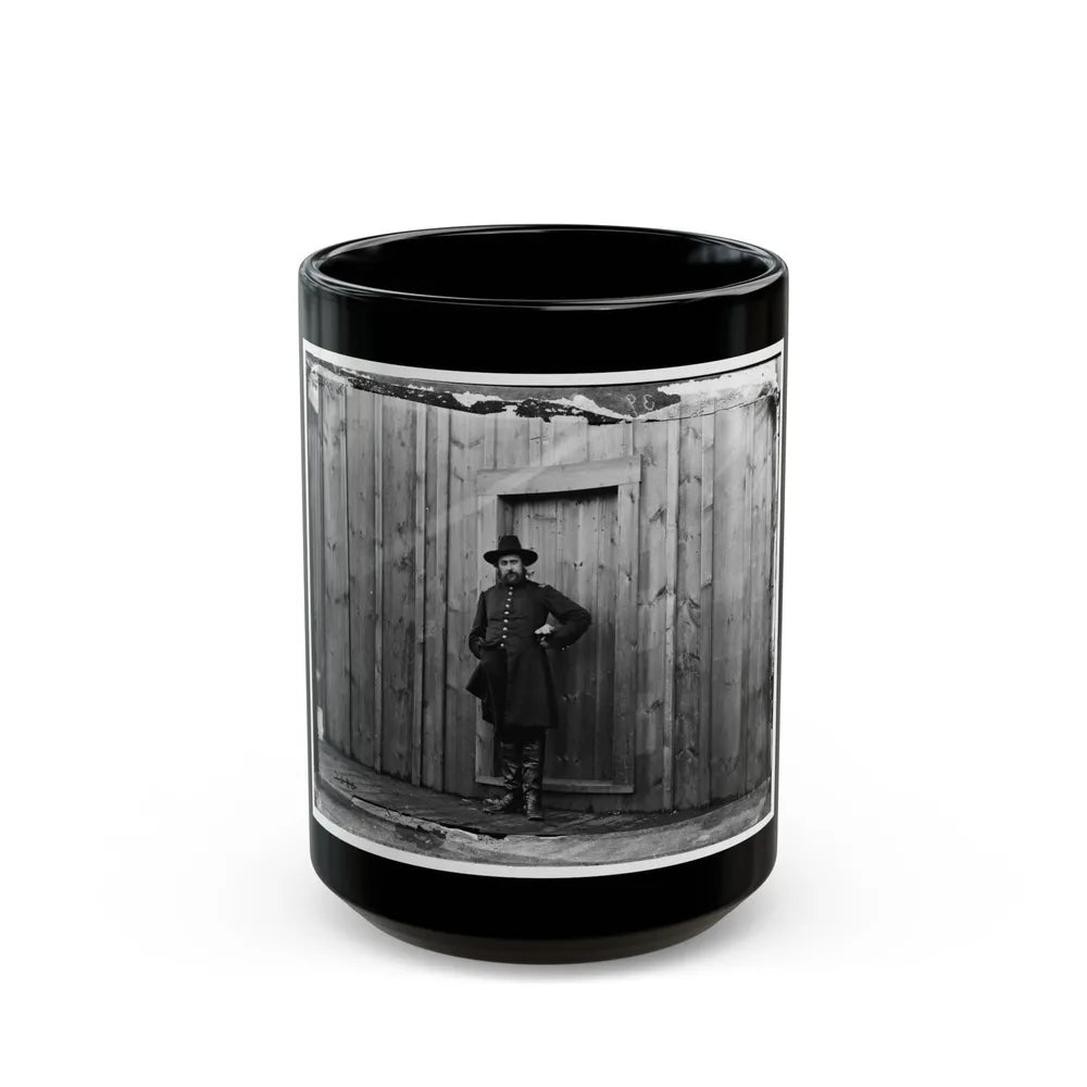 Aquia Crek Landing, Virginia. Capt. T.E. Hall, Assist. Quartermaster (U.S. Civil War) Black Coffee Mug-15oz-Go Mug Yourself