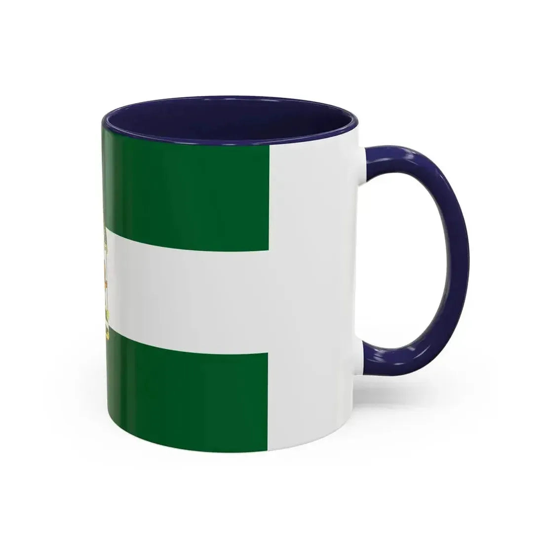 Arbonaida the Flag of Andalusia Spain - Accent Coffee Mug - Go Mug Yourself