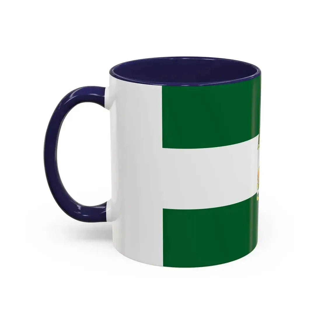 Arbonaida the Flag of Andalusia Spain - Accent Coffee Mug - Go Mug Yourself