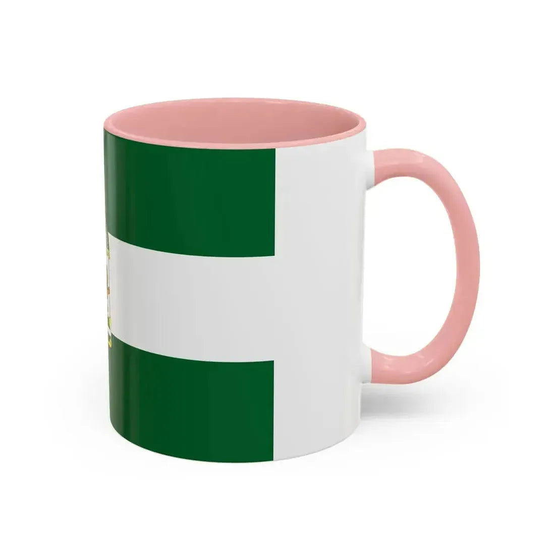 Arbonaida the Flag of Andalusia Spain - Accent Coffee Mug - Go Mug Yourself