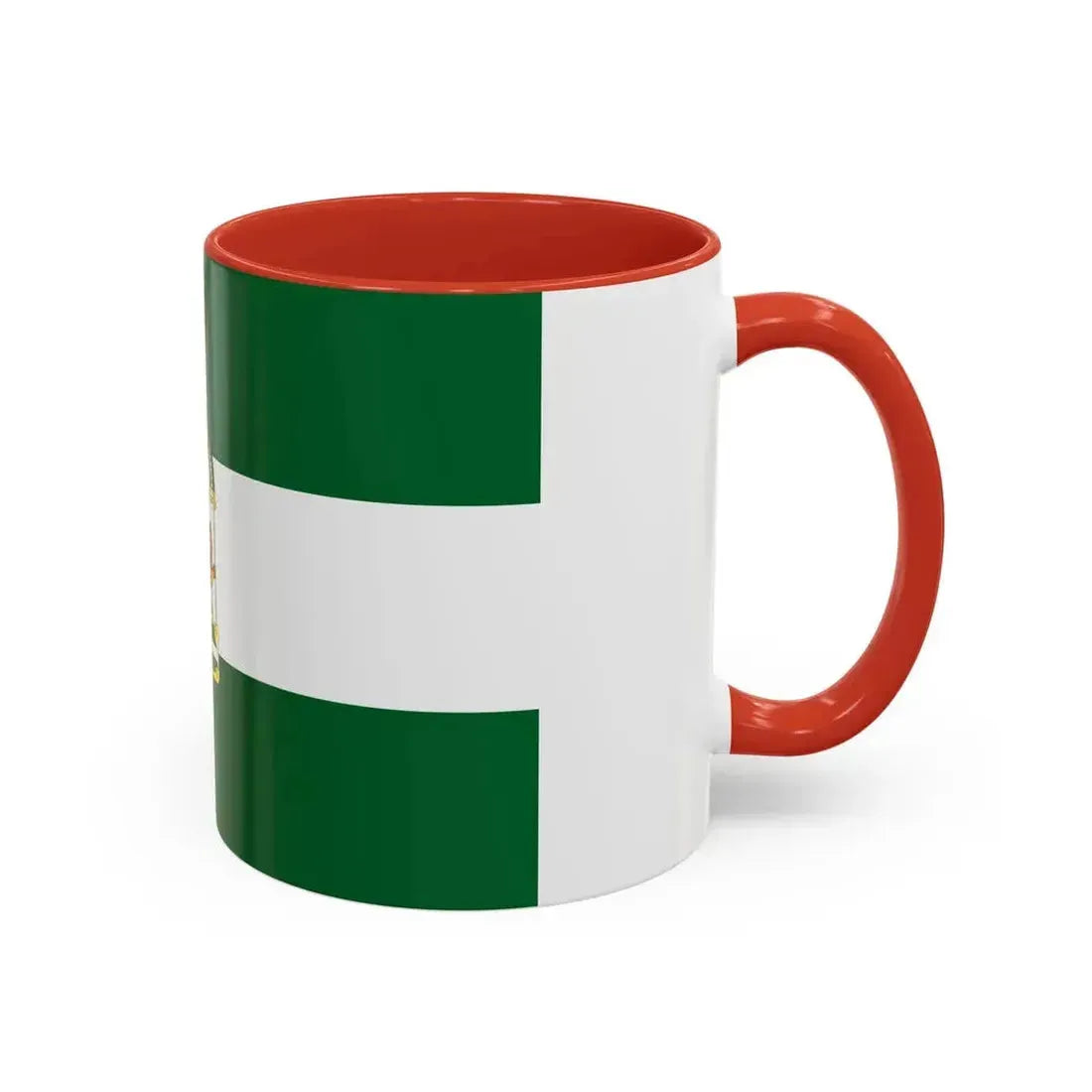 Arbonaida the Flag of Andalusia Spain - Accent Coffee Mug - Go Mug Yourself