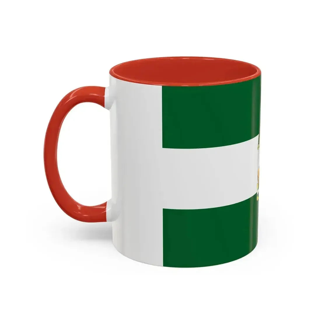 Arbonaida the Flag of Andalusia Spain - Accent Coffee Mug - Go Mug Yourself