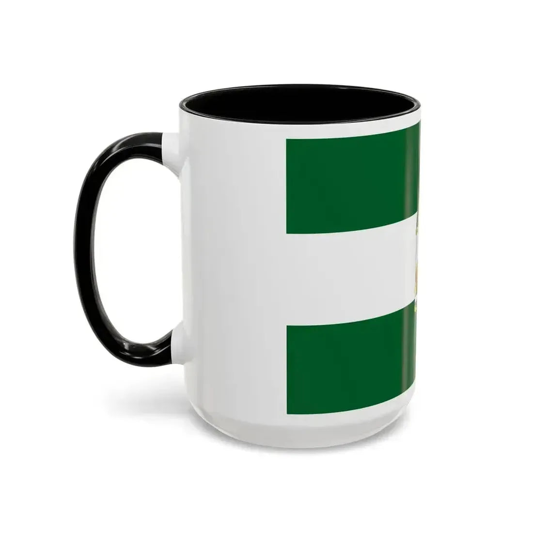 Arbonaida the Flag of Andalusia Spain - Accent Coffee Mug - Go Mug Yourself