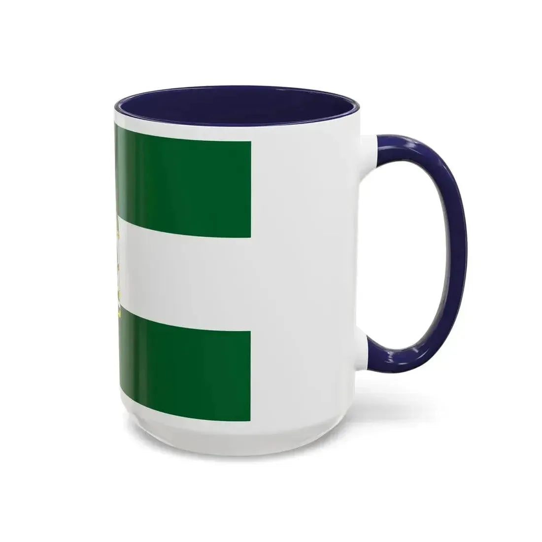 Arbonaida the Flag of Andalusia Spain - Accent Coffee Mug - Go Mug Yourself