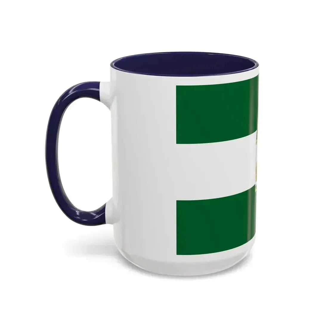 Arbonaida the Flag of Andalusia Spain - Accent Coffee Mug - Go Mug Yourself
