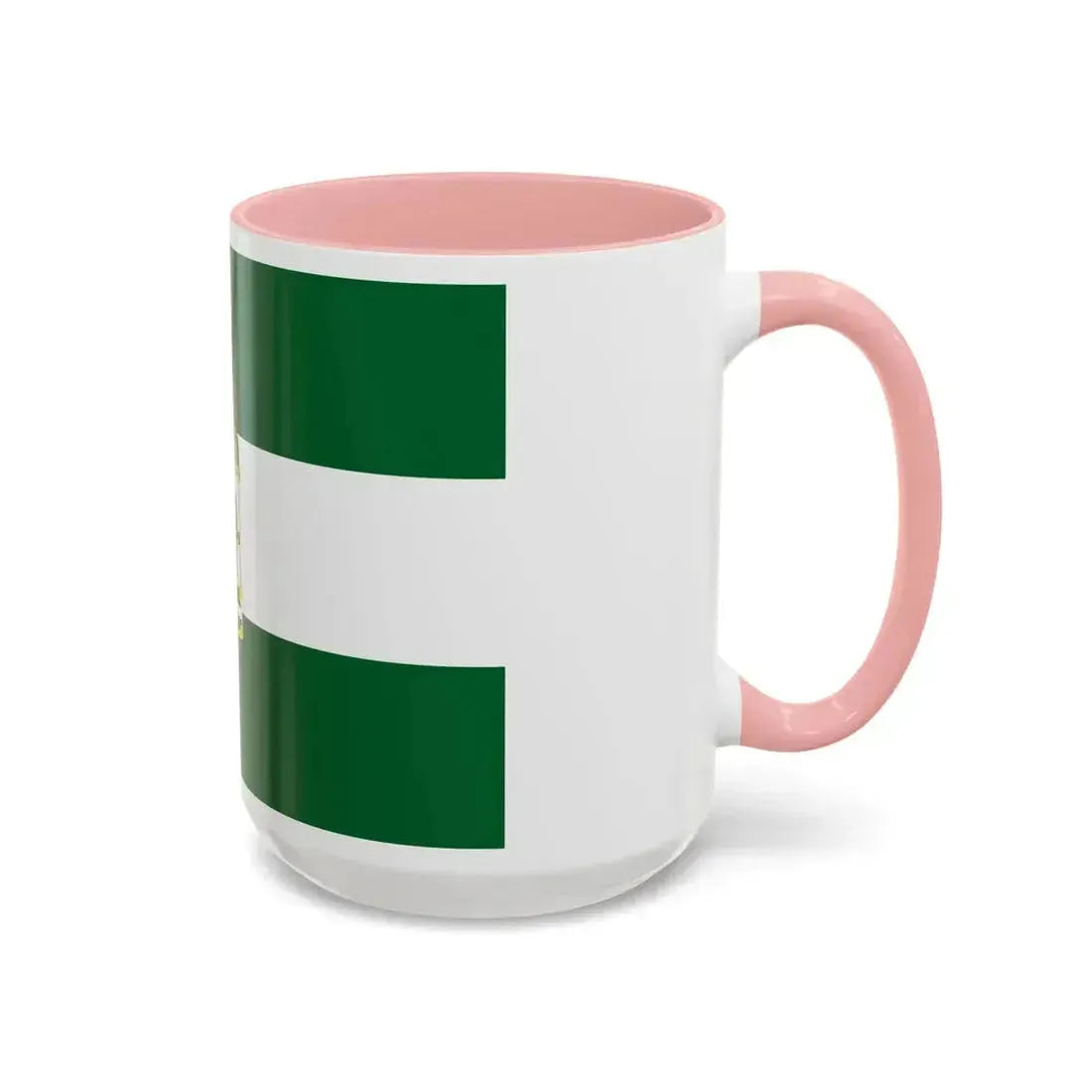 Arbonaida the Flag of Andalusia Spain - Accent Coffee Mug - Go Mug Yourself