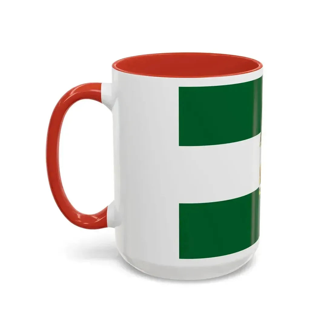 Arbonaida the Flag of Andalusia Spain - Accent Coffee Mug - Go Mug Yourself