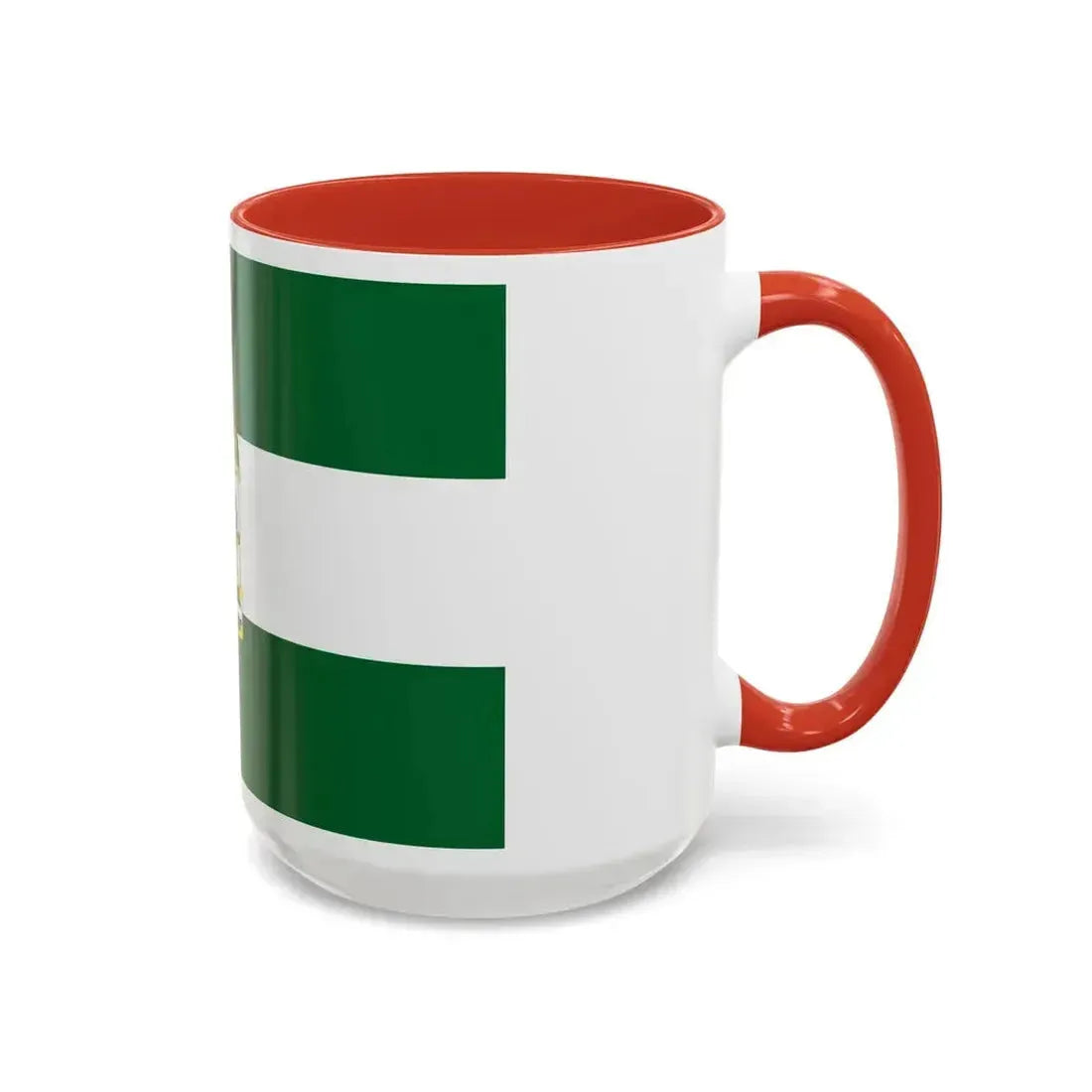 Arbonaida the Flag of Andalusia Spain - Accent Coffee Mug - Go Mug Yourself