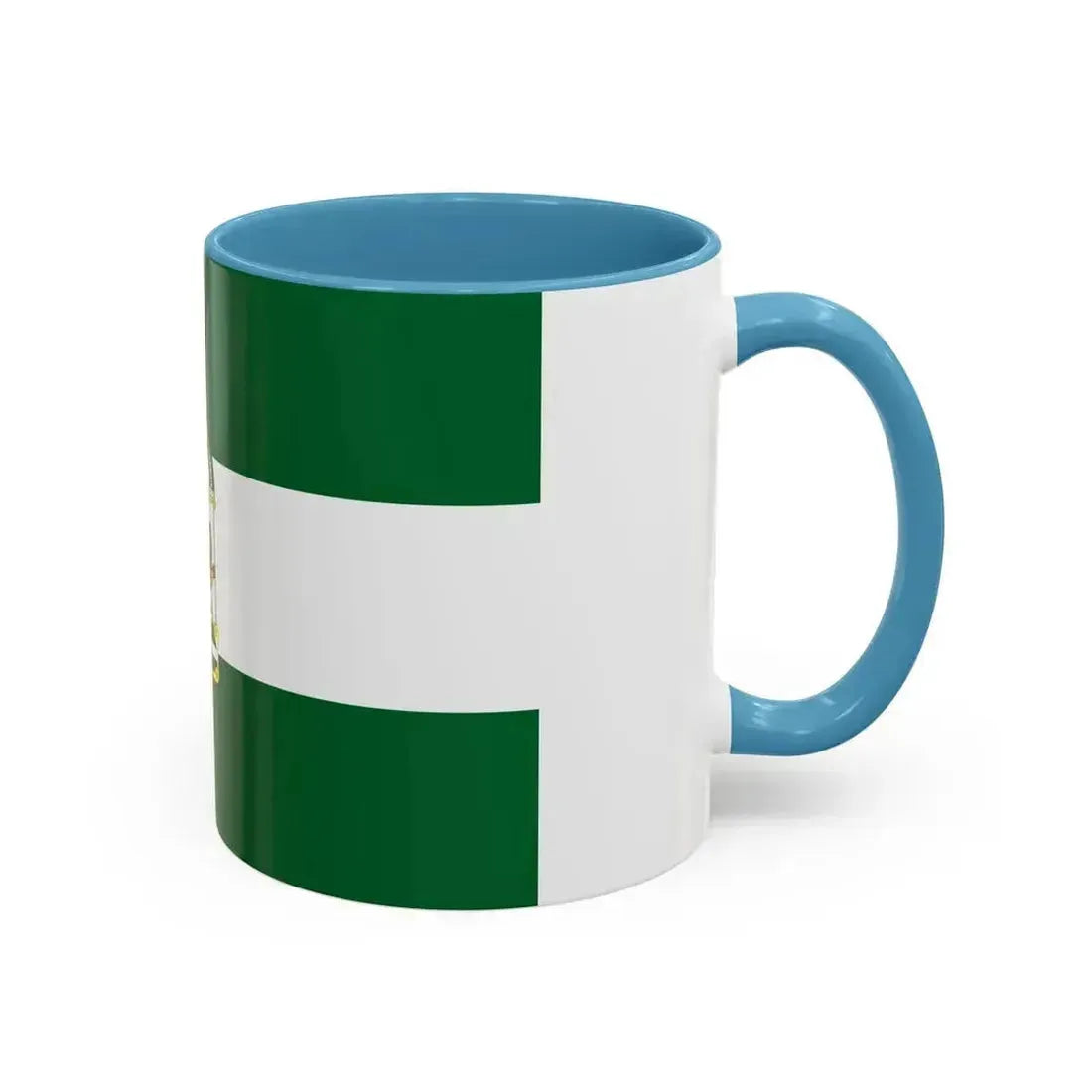 Arbonaida the Flag of Andalusia Spain - Accent Coffee Mug - Go Mug Yourself