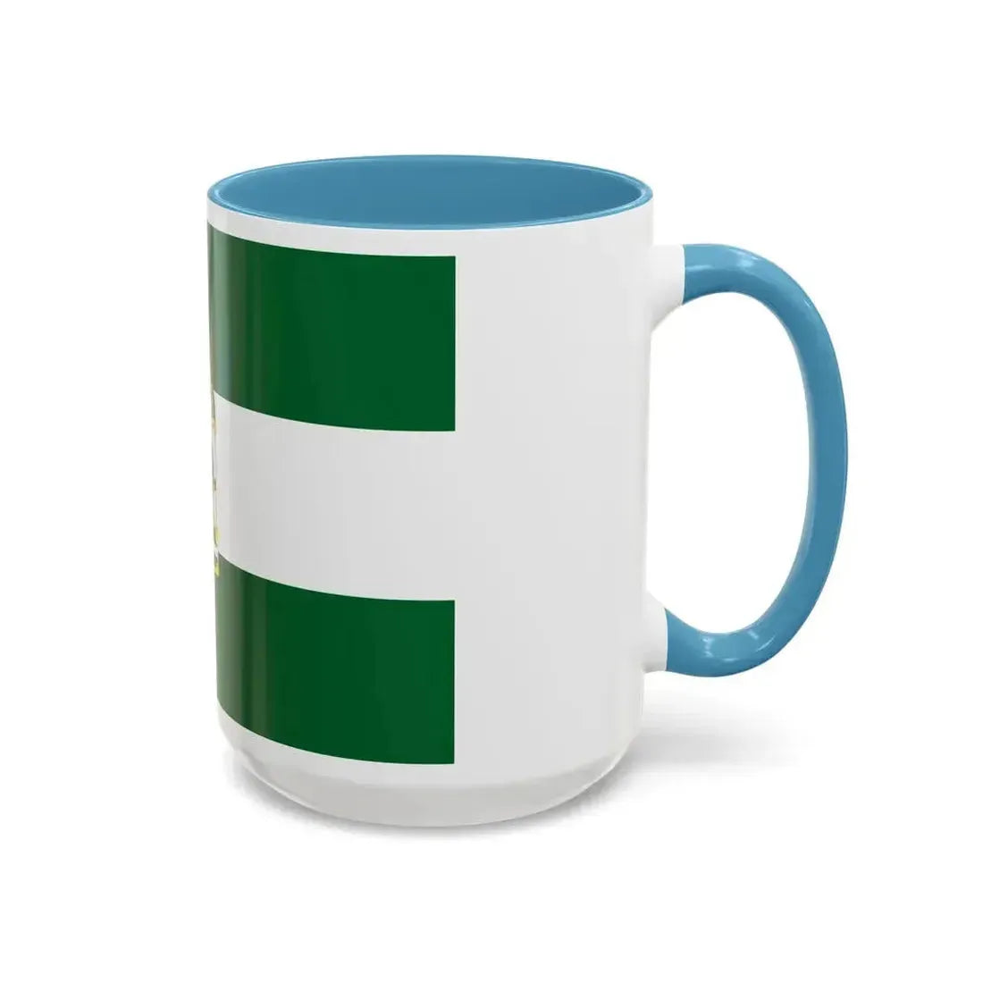 Arbonaida the Flag of Andalusia Spain - Accent Coffee Mug - Go Mug Yourself