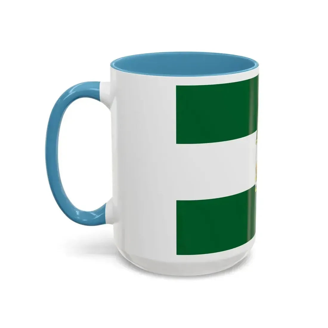 Arbonaida the Flag of Andalusia Spain - Accent Coffee Mug - Go Mug Yourself