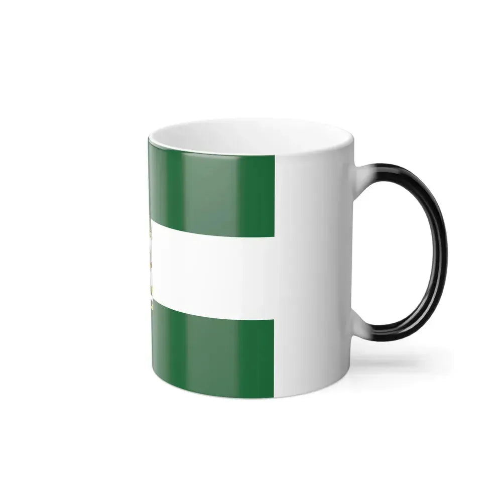 Arbonaida the Flag of Andalusia Spain - Color Changing Coffee Mug - Go Mug Yourself