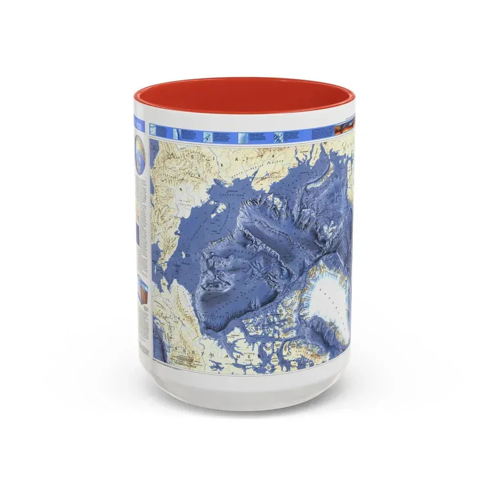Arctic Ocean (1990) (Map) Accent Coffee Mug 15oz Red - Go Mug Yourself
