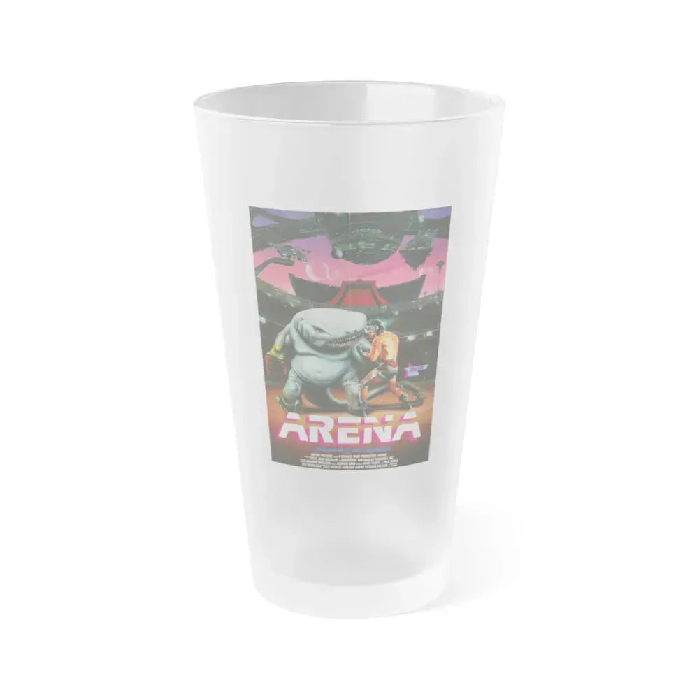 ARENA (GERMAN) 1989 Movie Poster - Frosted Pint Glass 16oz 16oz Frosted - Go Mug Yourself