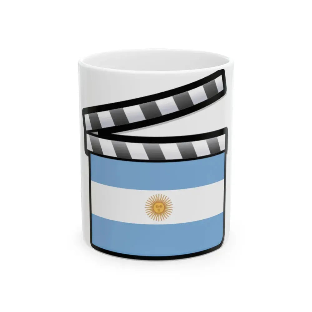 Argentina film clapperboard (Argentina) White Coffee Mug 11oz - Go Mug Yourself