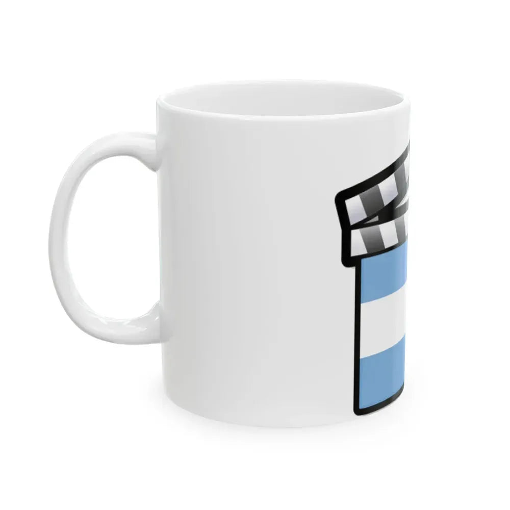 Argentina film clapperboard (Argentina) White Coffee Mug - Go Mug Yourself