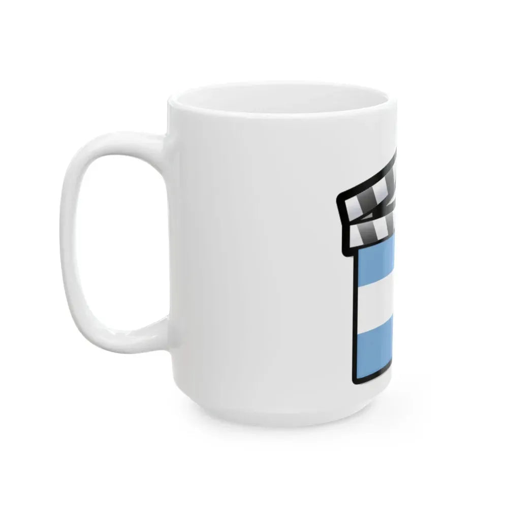 Argentina film clapperboard (Argentina) White Coffee Mug - Go Mug Yourself