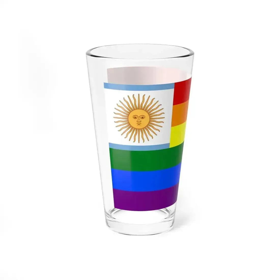Argentina Gay flag (Argentina) Pint Glass 16oz - Go Mug Yourself