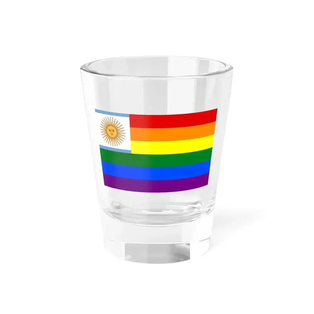 Argentina Gay flag (Argentina) Shot Glass 1.5oz 1.5oz - Go Mug Yourself