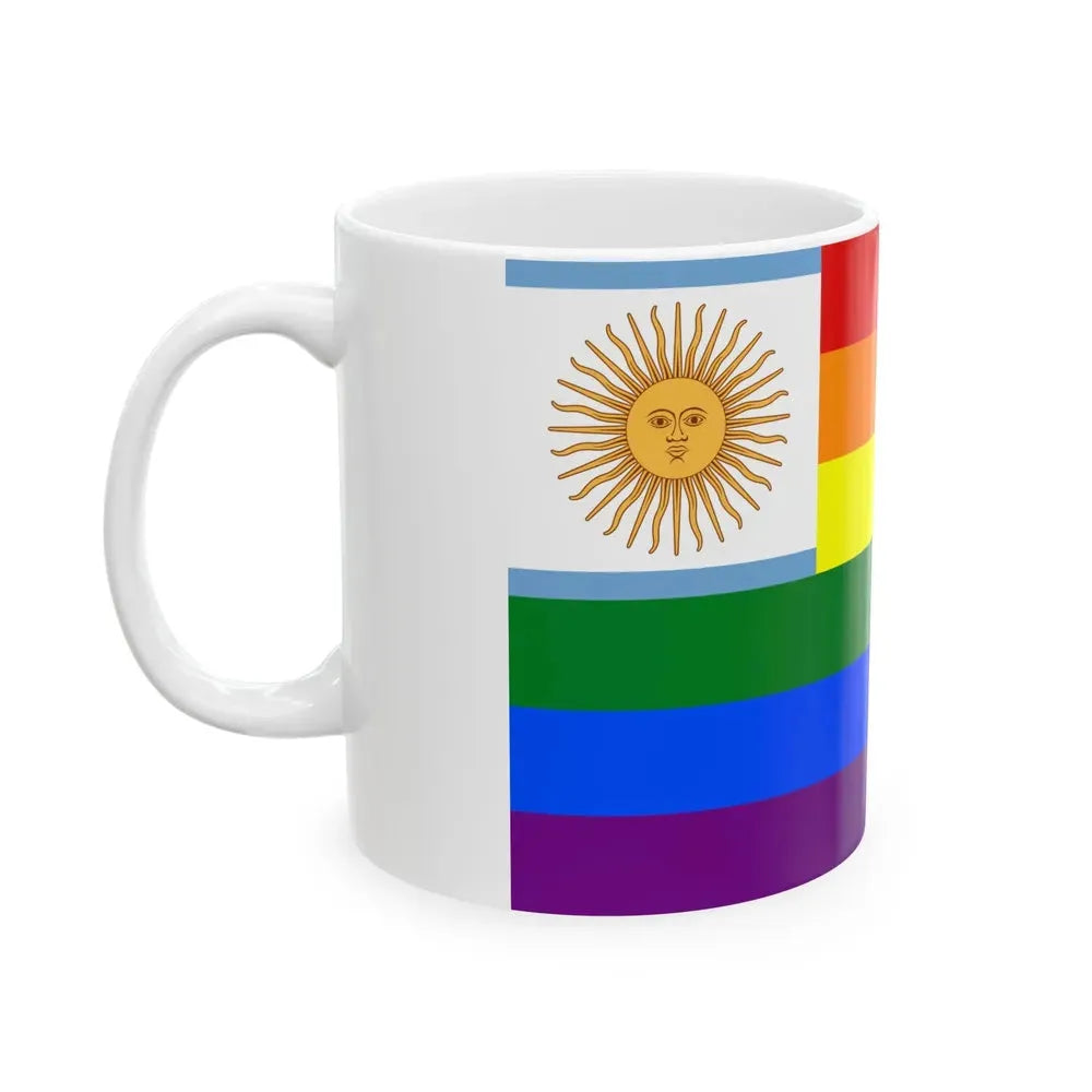 Argentina Gay flag (Argentina) White Coffee Mug - Go Mug Yourself