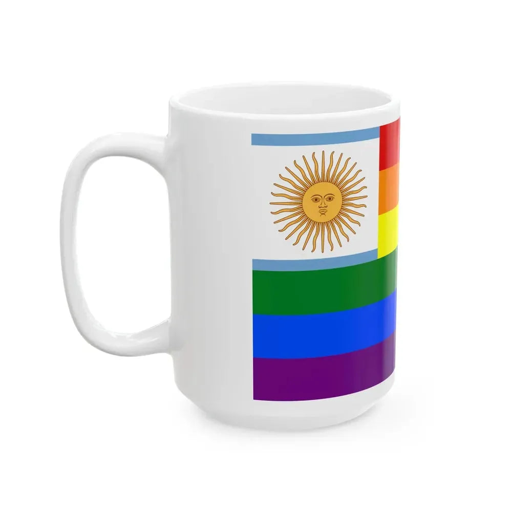 Argentina Gay flag (Argentina) White Coffee Mug - Go Mug Yourself