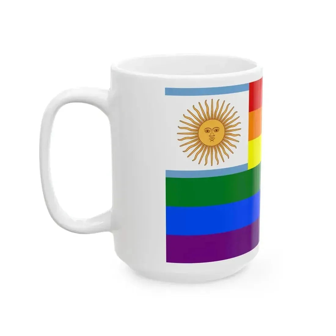 Argentina Gay flag (Argentina) White Coffee Mug - Go Mug Yourself