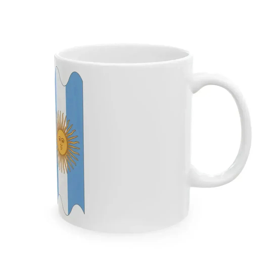 Argentina presidential sash schematic (Argentina) White Coffee Mug - Go Mug Yourself