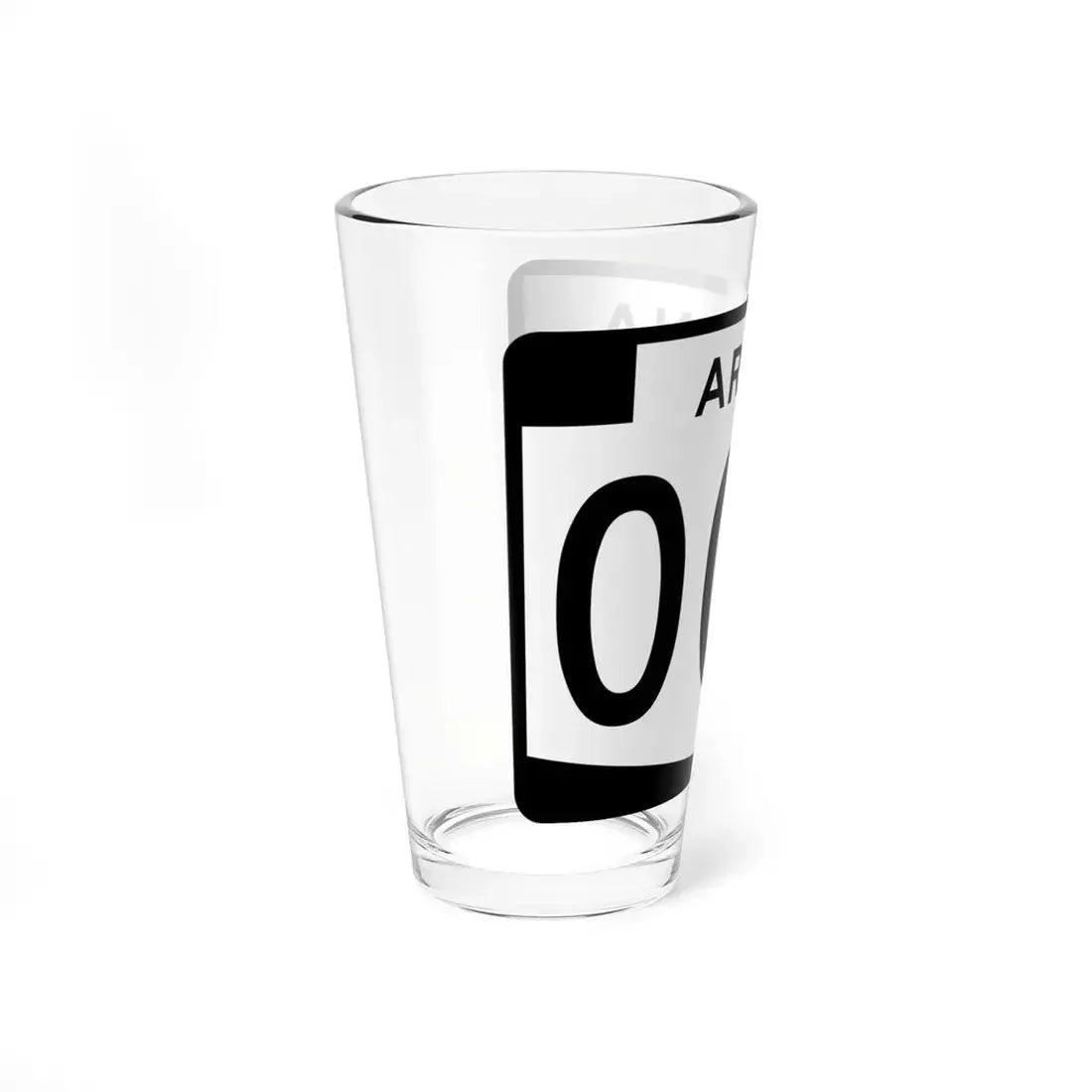 Arizona 000 template (Arizona) (Road Sign) Pint Glss 16oz - Go Mug Yourself