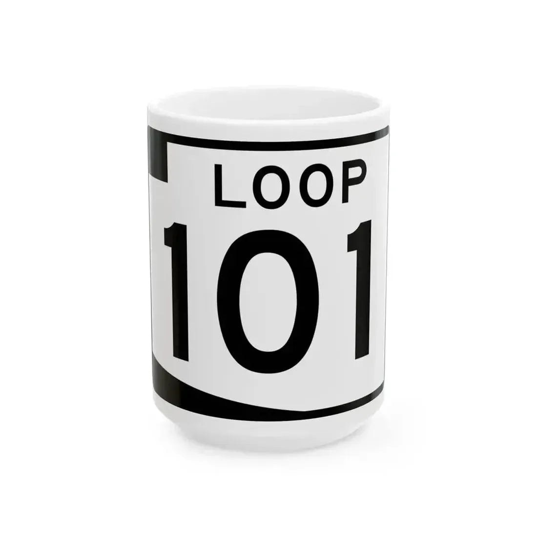 Arizona 101 (Arizona) (Road Sign) White Coffee Mug 15oz - Go Mug Yourself