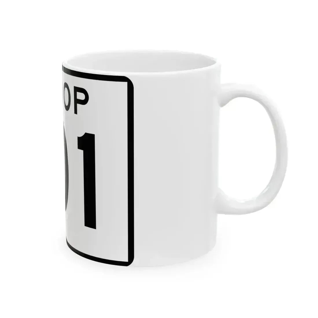 Arizona 101 (Arizona) (Road Sign) White Coffee Mug - Go Mug Yourself
